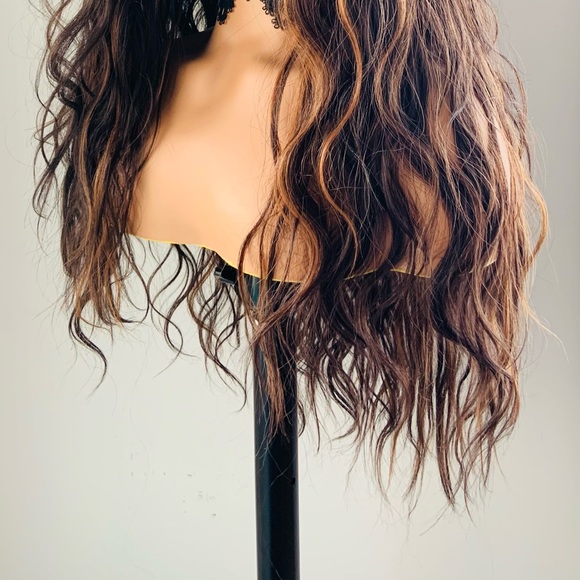 “Put On & Go” - 24” Brown/Auburn Headband Wig for Daily Wear or Events - Picture 11 of 15